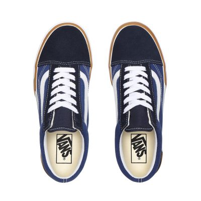 Vans Old Skool Stacked - Kadın Platform Ayakkabı (Lacivert)